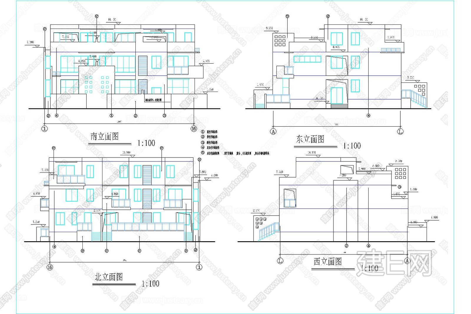 三层自建别墅|CAD施工图施工图下载_施工图三层自建别墅|CAD施工图下载_施工图三层自建别墅|CAD施工图免费下载_建E室内设计网