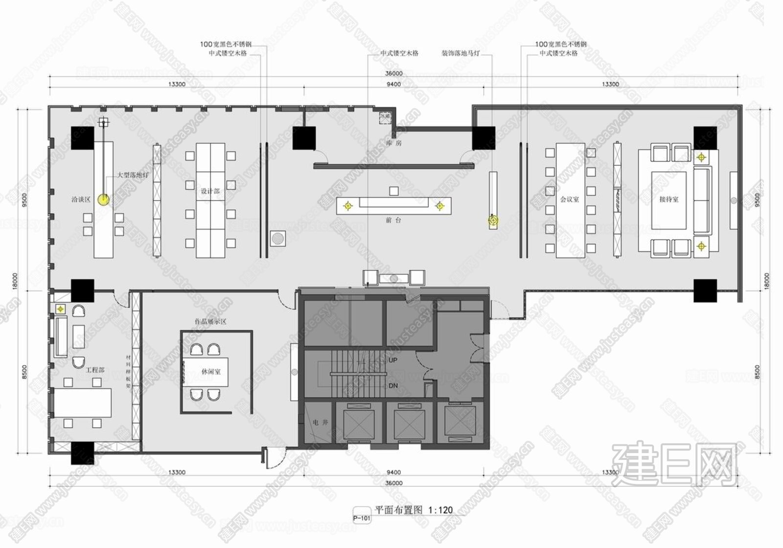 550㎡设计公司办公室|CAD施工图施工图下载_施工图550㎡设计公司办公室|CAD施工图下载_施工图550㎡设计公司办公室|CAD施工图免费 ...