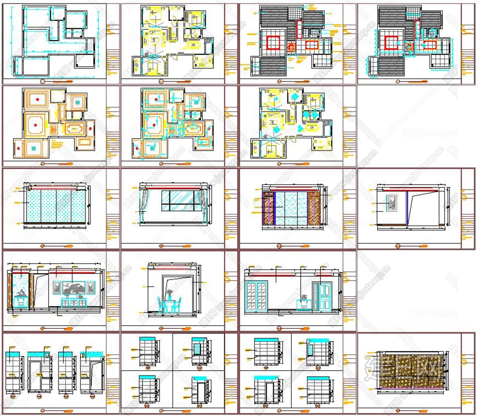 家装|CAD施工图施工图下载_施工图家装|CAD施工图下载_施工图家装|CAD施工图免费下载_建E室内设计网