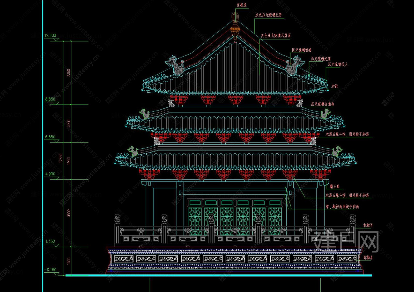 中式古建楼阁建筑详图|CAD施工图施工图下载_施工图中式古建楼阁建筑详图|CAD施工图下载_施工图中式古建楼阁建筑详图|CAD施工图免费下载 ...