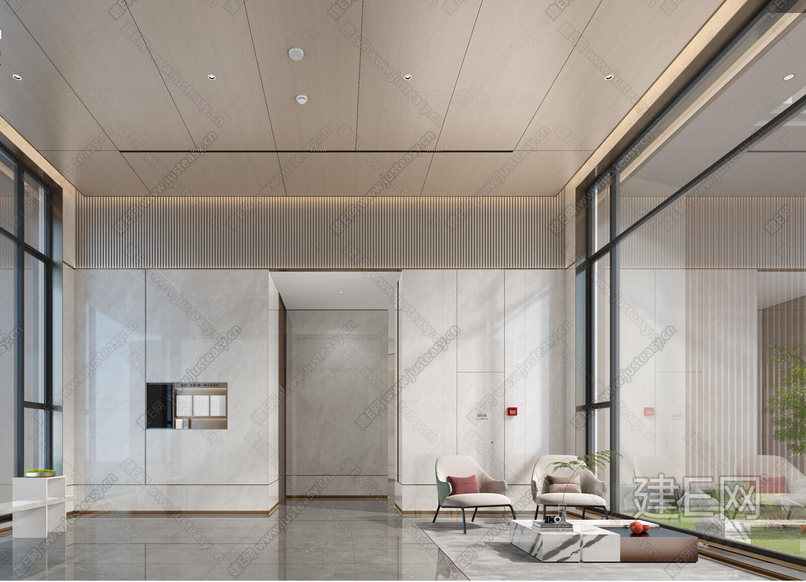 高端售楼处|CAD施工图+效果图+物料清单CAD施工图下载[ID:110903550]_建e施工图