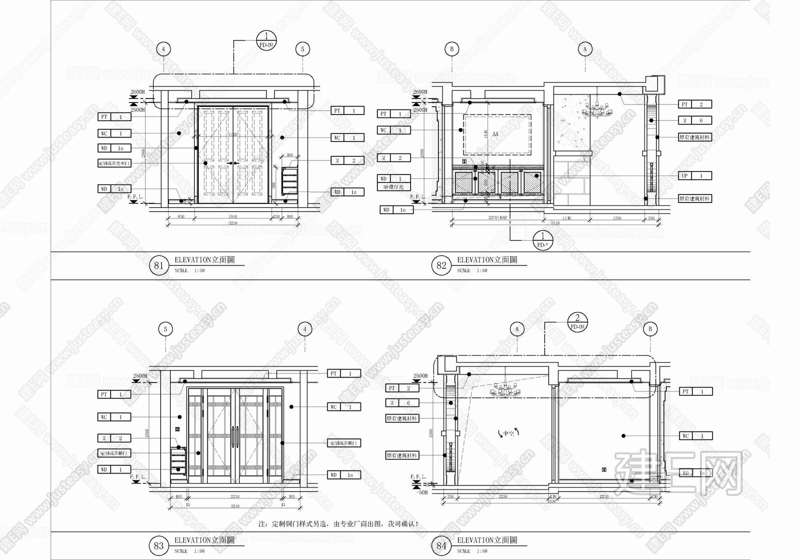 1100㎡别墅室内|CAD施工图施工图下载_施工图1100㎡别墅室内|CAD施工图下载_施工图1100㎡别墅室内|CAD施工图免费下载_建E室内设计网