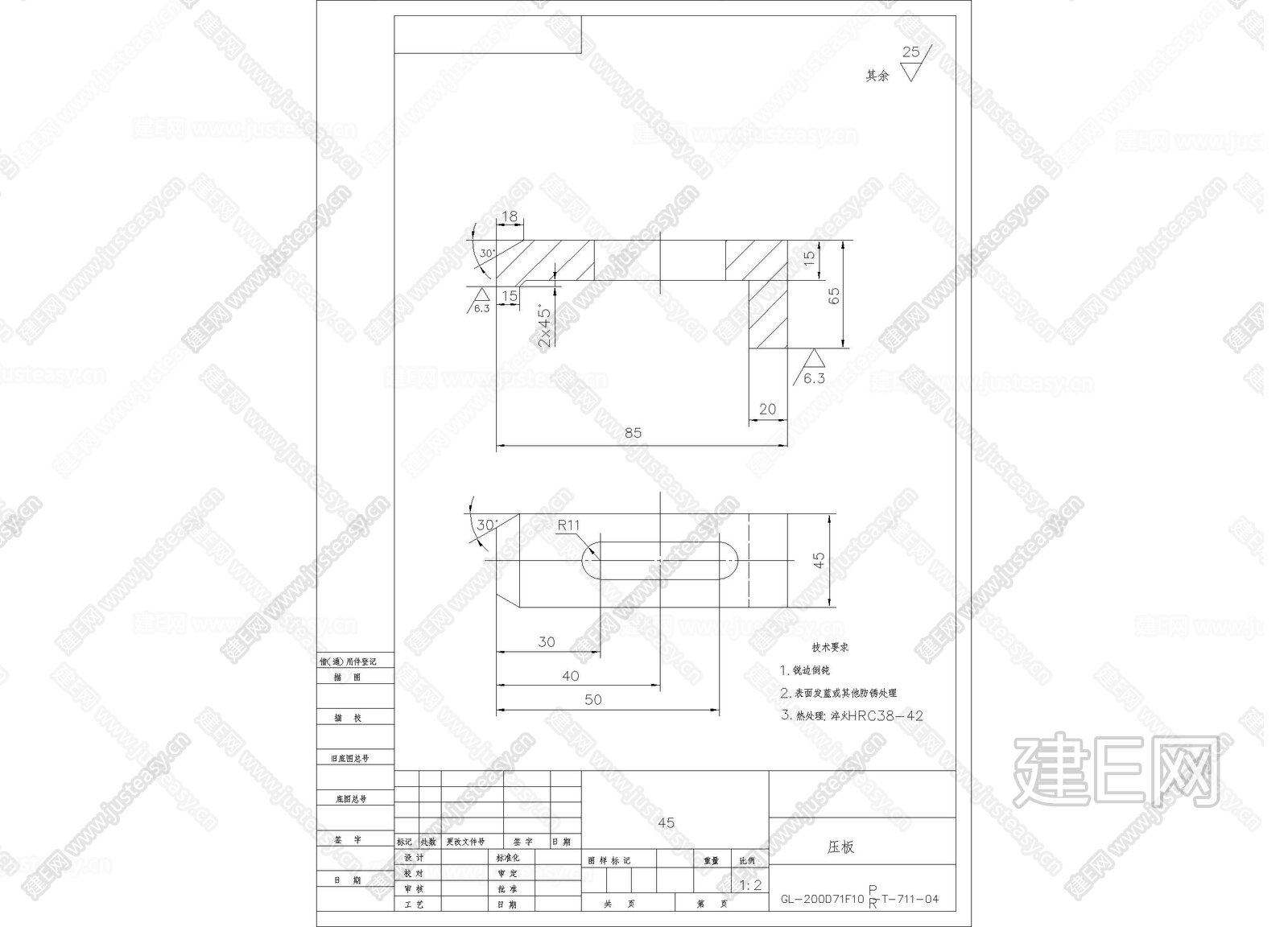 金属压板详图|CAD施工图施工图下载_施工图金属压板详图|CAD施工图下载_施工图金属压板详图|CAD施工图免费下载_建E室内设计网