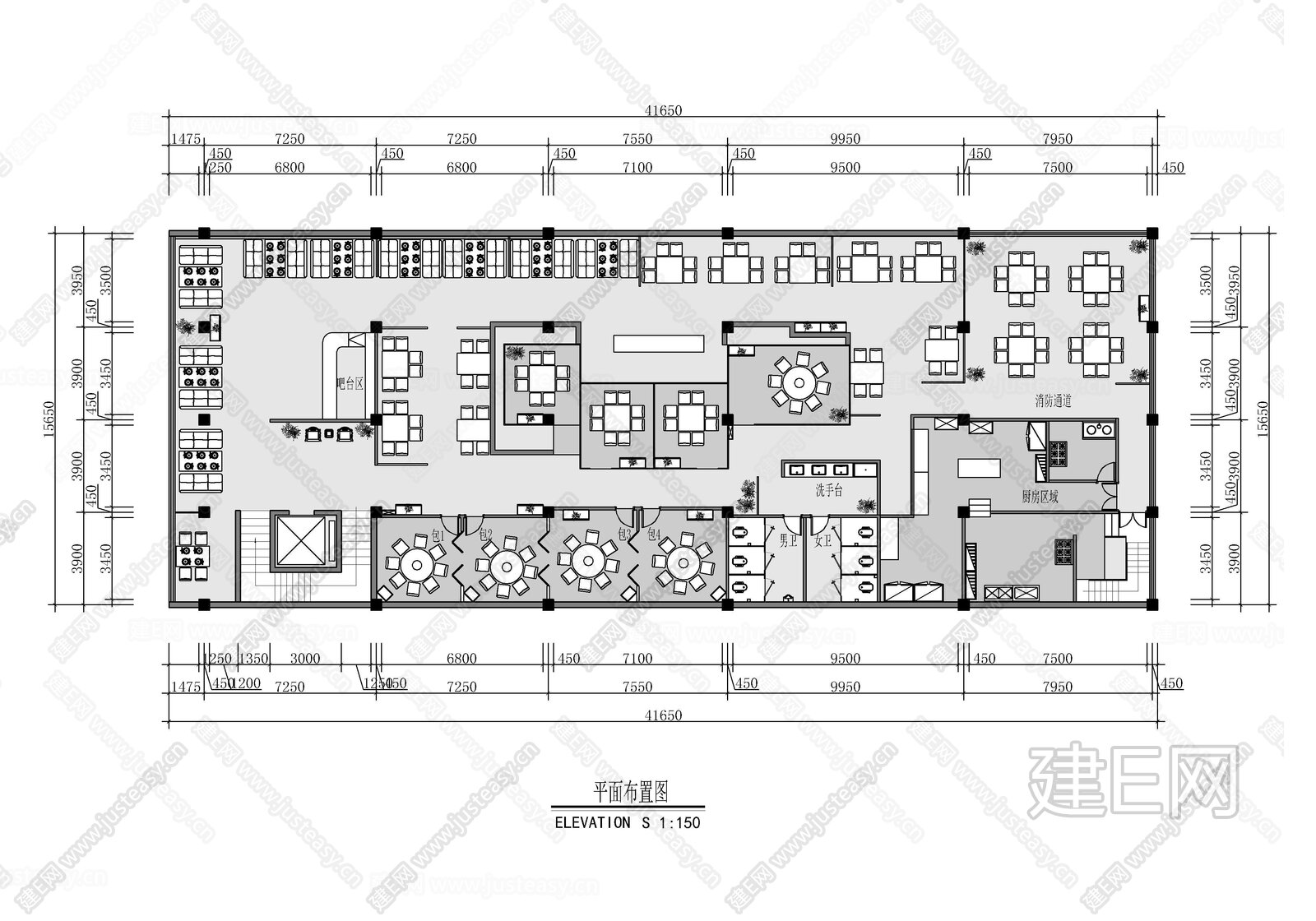 中式火锅店|CAD施工图施工图下载_施工图中式火锅店|CAD施工图下载_施工图中式火锅店|CAD施工图免费下载_建E室内设计网