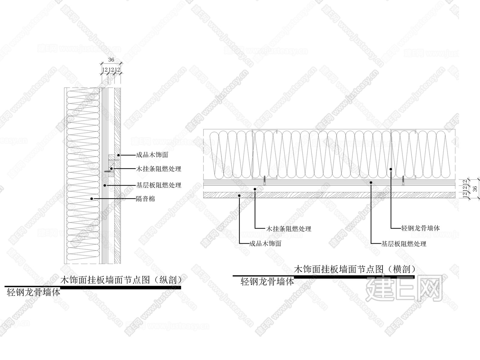 木饰面挂板墙面节点图|CAD施工图施工图下载_施工图木饰面挂板墙面节点图|CAD施工图下载_施工图木饰面挂板墙面节点图|CAD施工图免费下载 ...