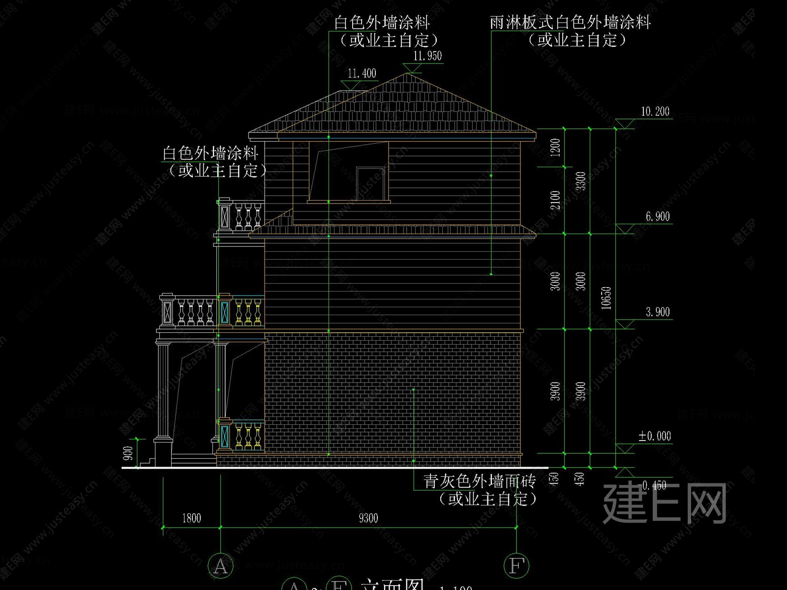 农村三层别墅自建房建筑图纸施工图下载_施工图农村三层别墅自建房建筑图纸下载_施工图农村三层别墅自建房建筑图纸免费下载_建E室内设计网