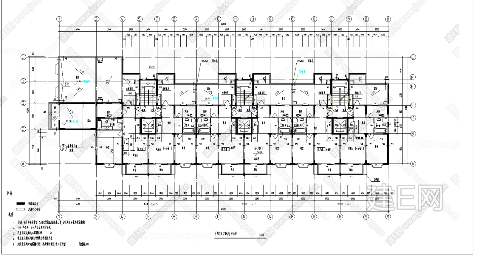高层住宅建筑图_t3施工图下载_施工图高层住宅建筑图_t3下载_施工图高层住宅建筑图_t3免费下载_建E室内设计网