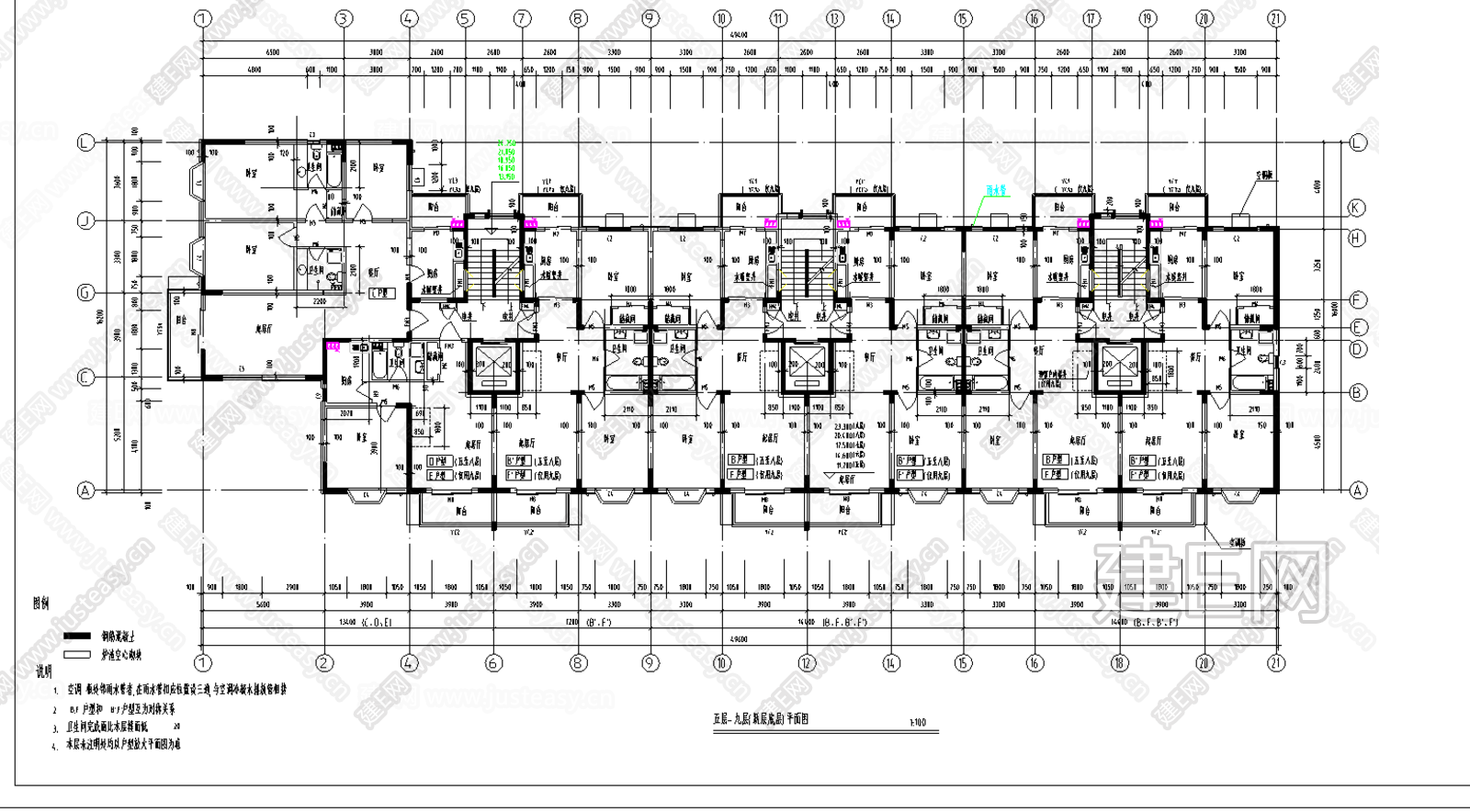 高层住宅建筑图_t3施工图下载_施工图高层住宅建筑图_t3下载_施工图高层住宅建筑图_t3免费下载_建E室内设计网
