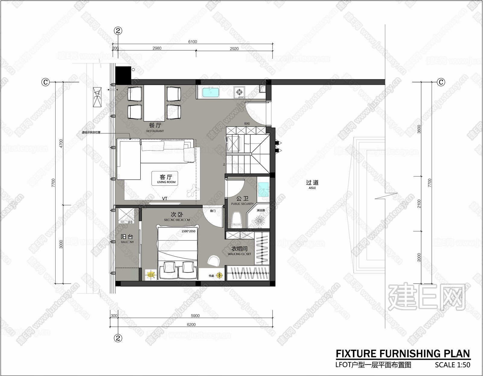 LOFT复式结构平面方案及PSD文件施工图下载_施工图LOFT复式结构平面方案及PSD文件下载_施工图LOFT复式结构平面方案及PSD文件免费 ...