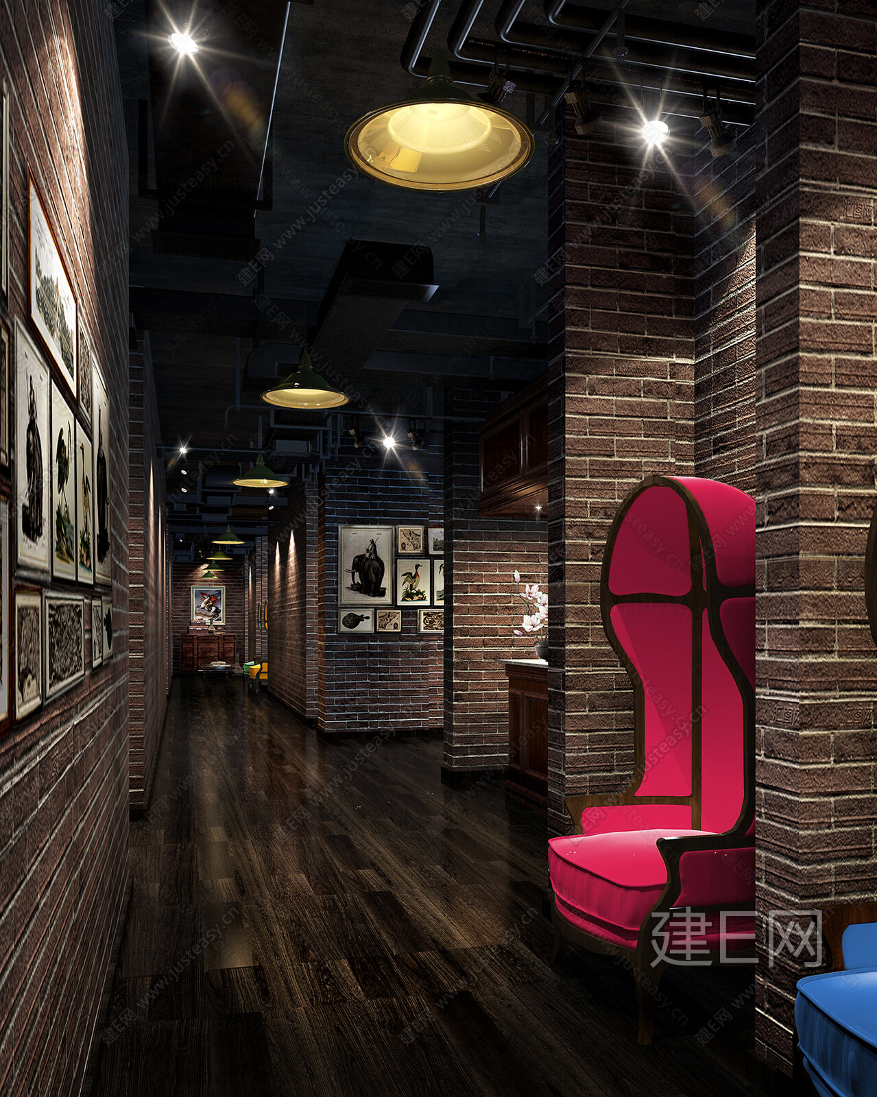 工业化复古简约loft酒吧 CAD施工图+效果图施工图下载_施工图工业化复古简约loft酒吧 CAD施工图+效果图下载_施工图工业化复古简约 ...