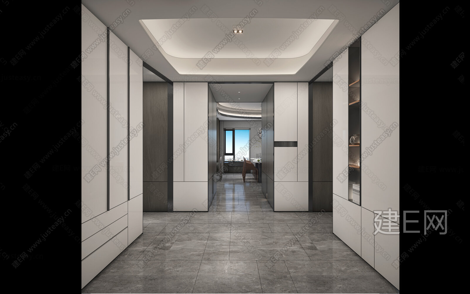206m²现代风大平层豪宅+样板间|CAD施工图+效果图+物料手册施工图下载_施工图206m²现代风大平层豪宅+样板间|CAD施工图+效果图 ...