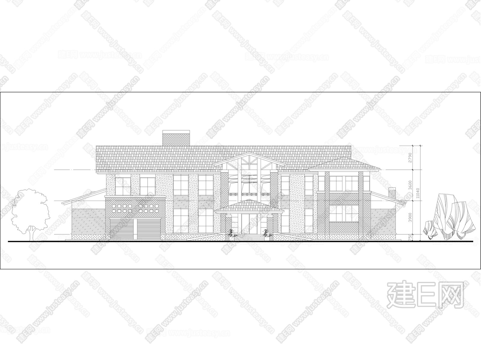 两层农村自建房,农村自建别墅CAD施工图,独栋别墅CAD施工图,平面图立面图节点大样图施工图下载_施工图两层农村自建房,农村自建别墅CAD施工 ...