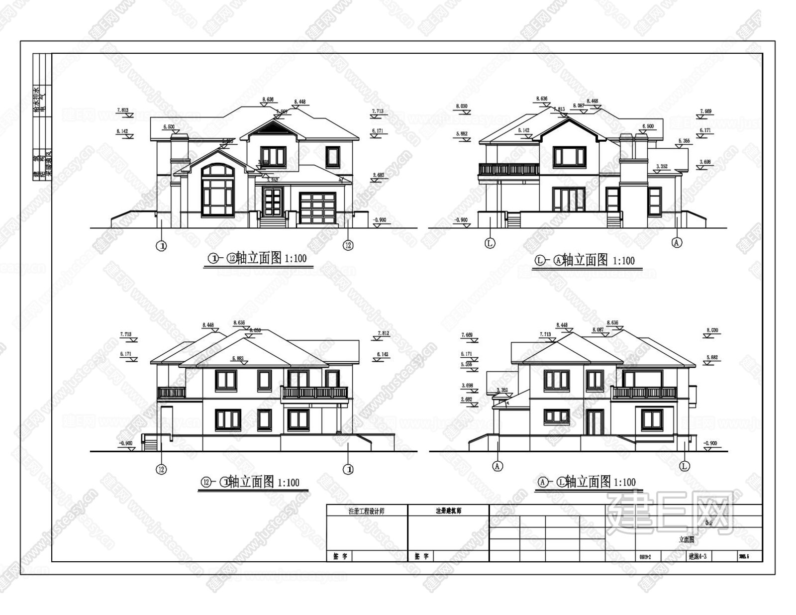 两层农村别墅自建房CAD施工图设计施工图下载_施工图两层农村别墅自建房CAD施工图设计下载_施工图两层农村别墅自建房CAD施工图设计免费下载 ...