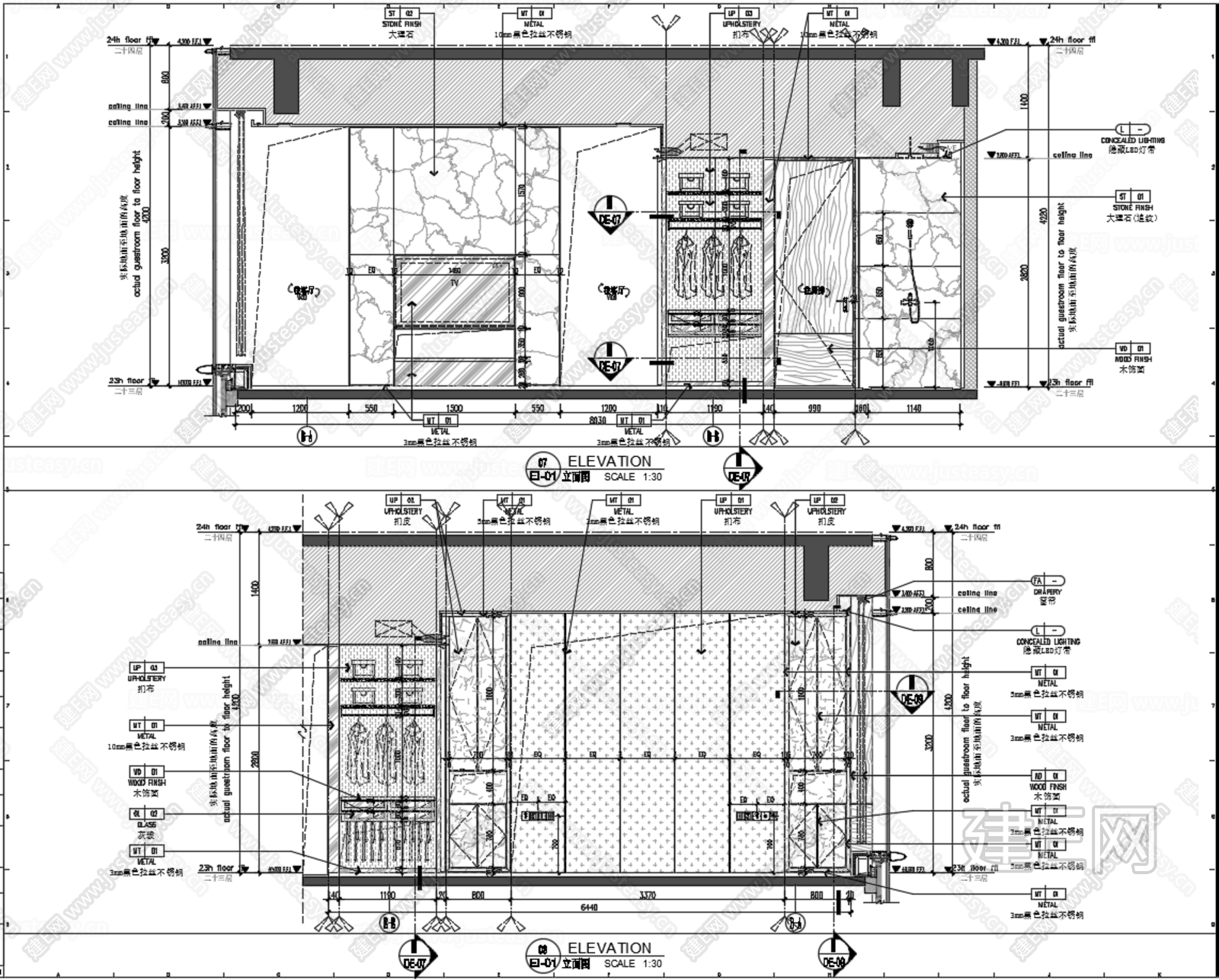 公寓样板间施工图+实景照片施工图下载_施工图公寓样板间施工图+实景照片下载_施工图公寓样板间施工图+实景照片免费下载_建E室内设计网