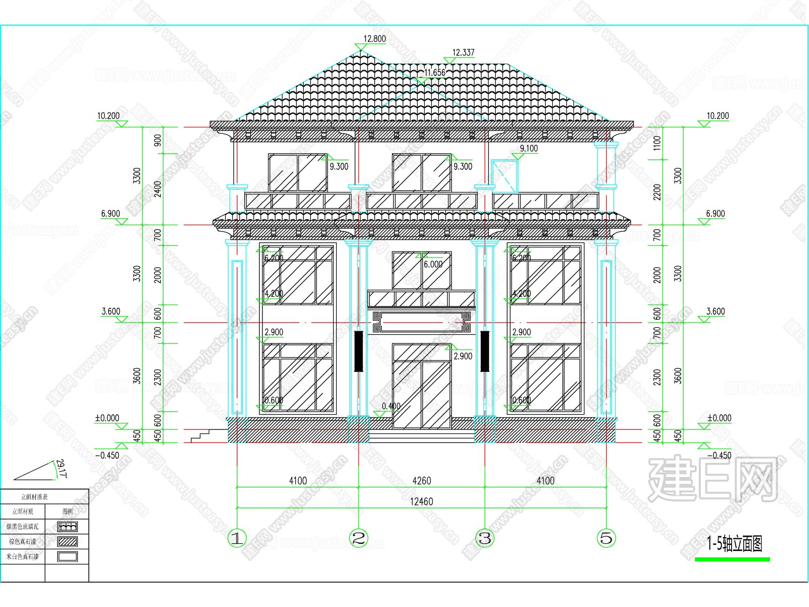 新中式三层独栋别墅建筑施工图 效果图施工图下载_施工图新中式三层独栋别墅建筑施工图 效果图下载_施工图新中式三层独栋别墅建筑施工图 效果图免费 ...