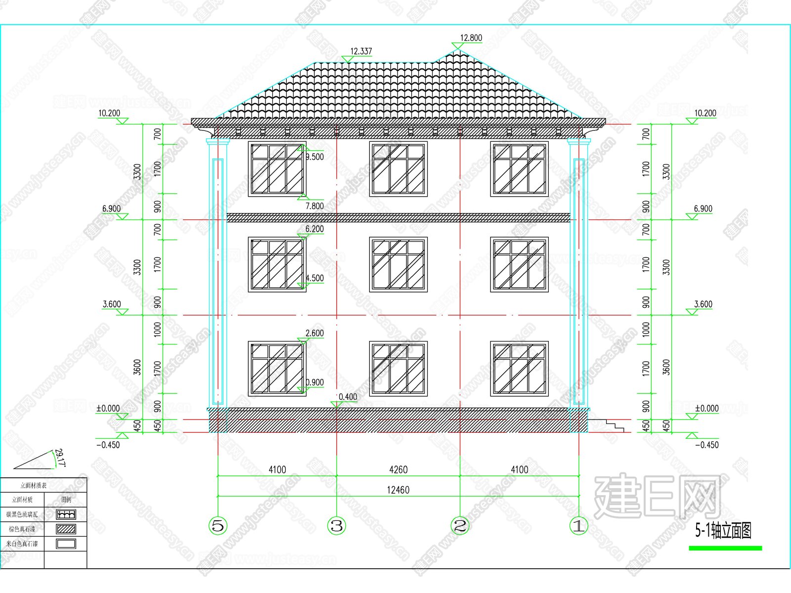 新中式三层独栋别墅建筑施工图 效果图施工图下载_施工图新中式三层独栋别墅建筑施工图 效果图下载_施工图新中式三层独栋别墅建筑施工图 效果图免费 ...