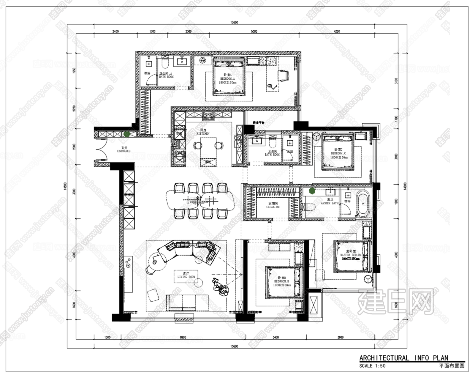 DIA丹健国际-成都枫丹铂麓188户型样板房全套施工图+物料手册施工图下载_施工图DIA丹健国际-成都枫丹铂麓188户型样板房全套施工图+物料 ...
