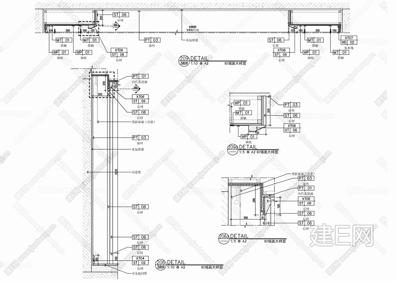 美式造型墙面剖面大样详图 实木线条 落堂 装饰柜 漫反射灯带 墙面造型施工图下载_施工图美式造型墙面剖面大样详图 实木线条 落堂 装饰柜 漫 ...