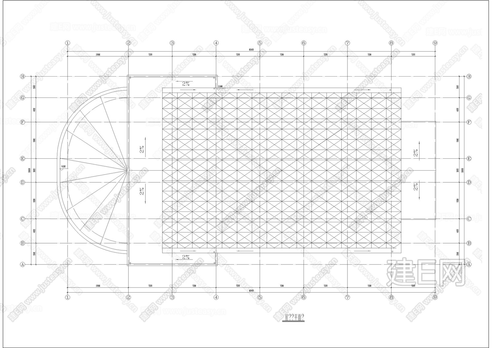 2层室内体育馆建筑设计图施工图下载_施工图2层室内体育馆建筑设计图下载_施工图2层室内体育馆建筑设计图免费下载_建E室内设计网