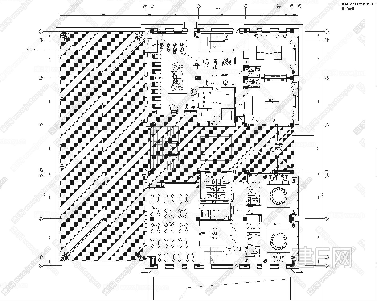 郑州私人会所施工图施工图下载_施工图郑州私人会所施工图下载_施工图郑州私人会所施工图免费下载_建E室内设计网
