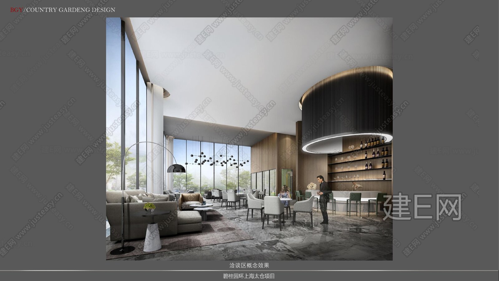 太仓现代售楼处效果图全套施工图施工图下载_施工图太仓现代售楼处效果图全套施工图下载_施工图太仓现代售楼处效果图全套施工图免费下载_建E室内设计网