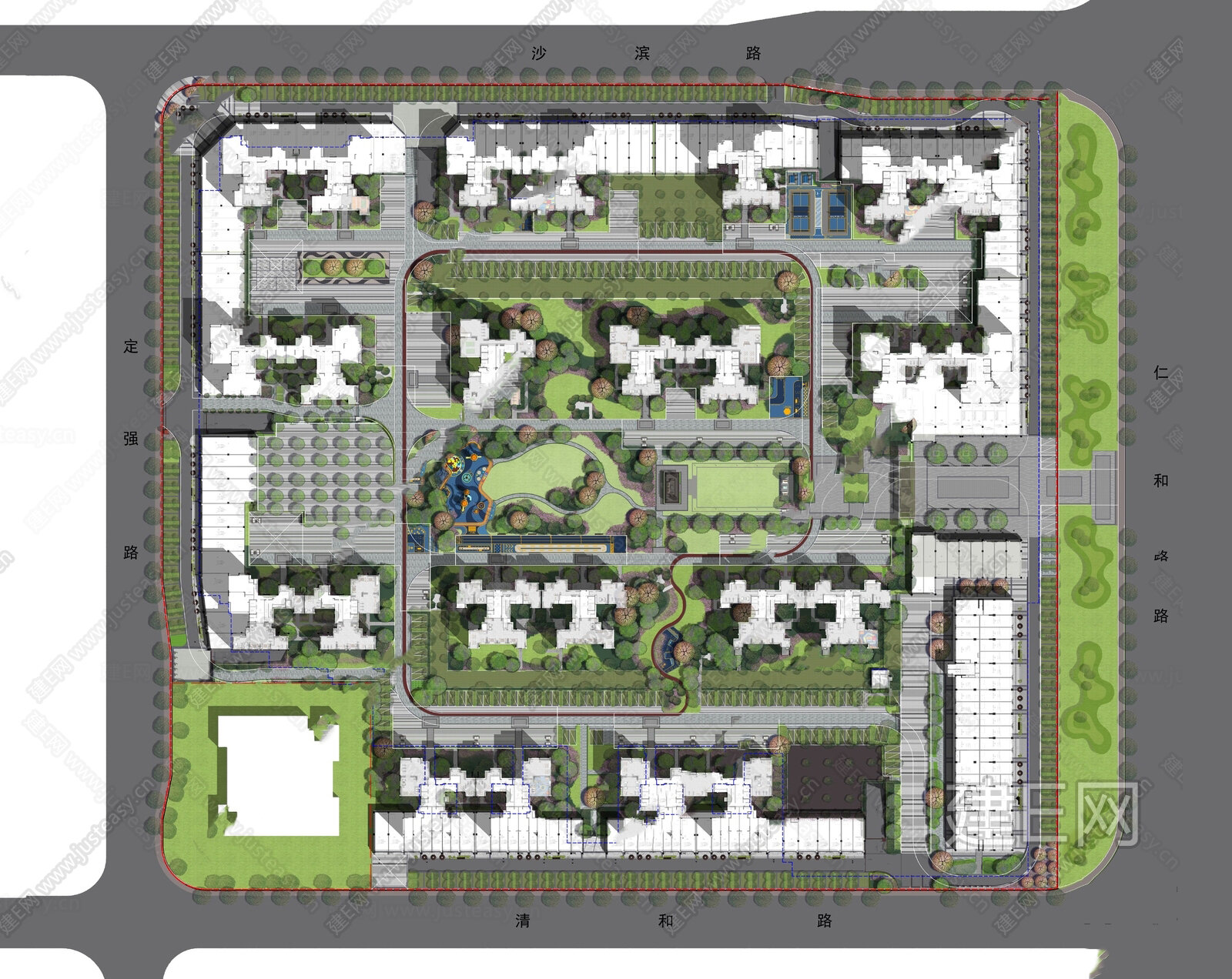 居住区景观CAD施工图住宅小区平面布局园林设计绿化规划方案图库施工图下载_施工图居住区景观CAD施工图住宅小区平面布局园林设计绿化规划方案图库 ...