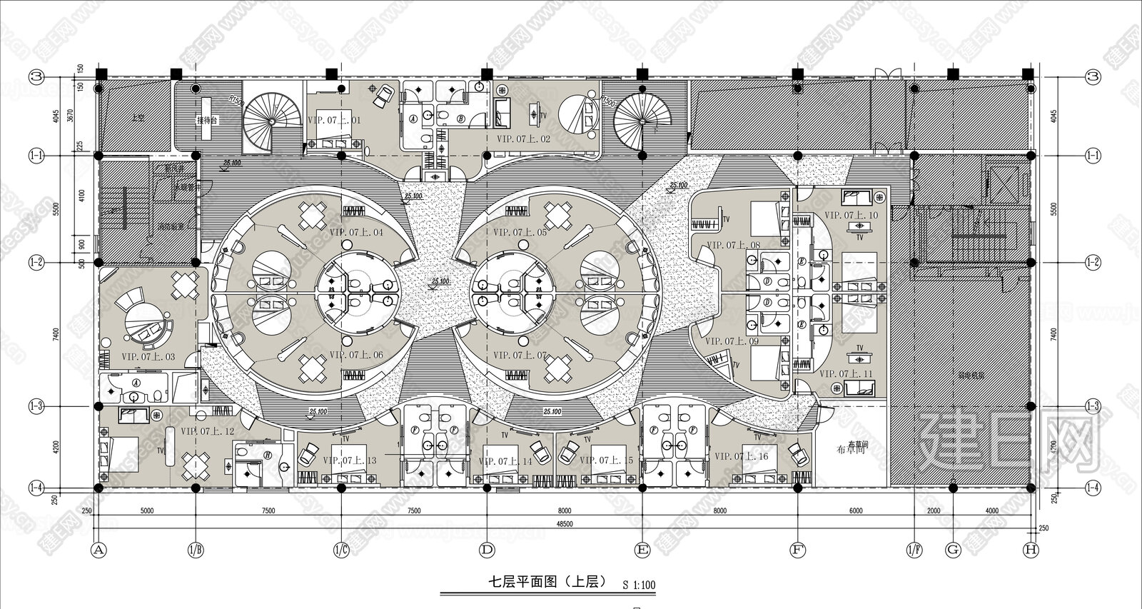 现代民宿 民宿客房 网红民宿 平面布局图施工图下载_施工图现代民宿 民宿客房 网红民宿 平面布局图下载_施工图现代民宿 民宿客房 网红民宿 ...