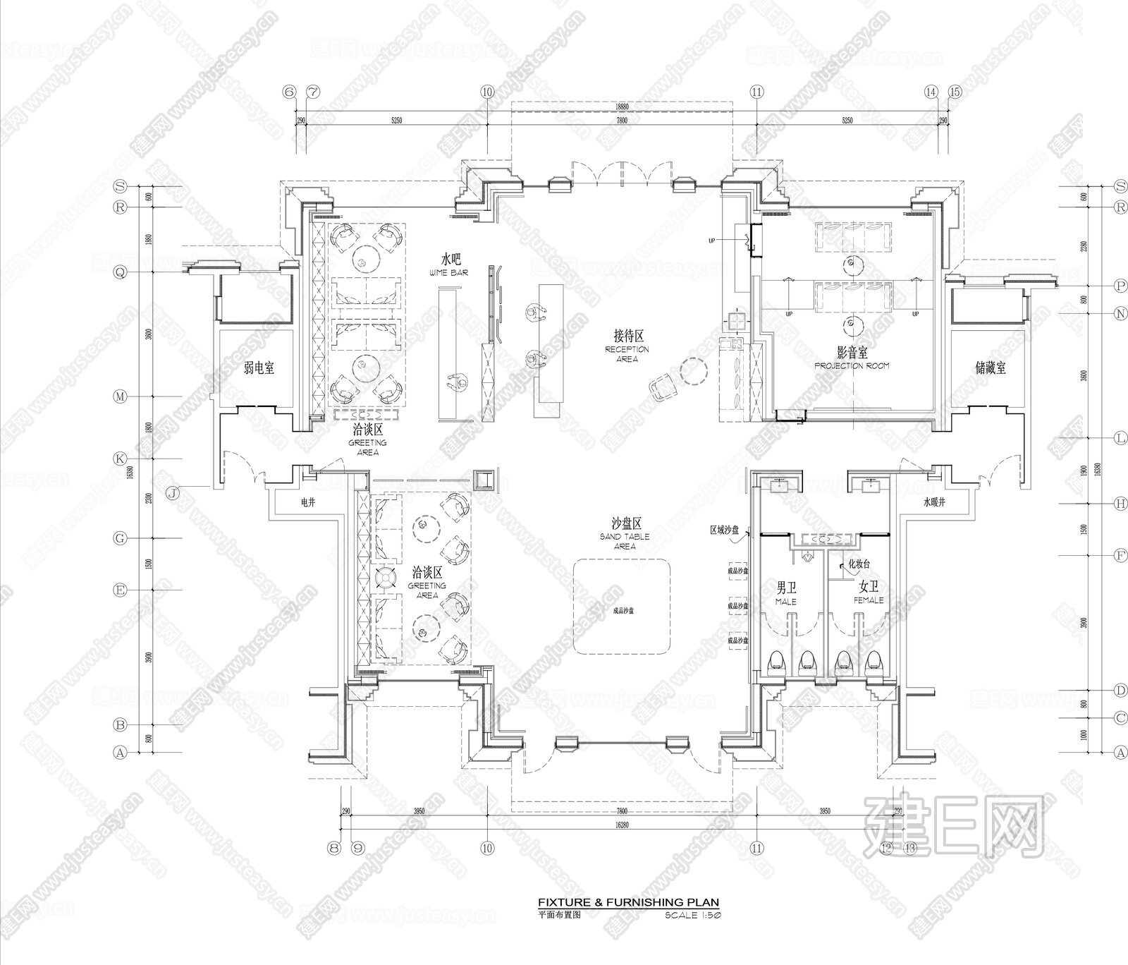 郑州亚新茉莉公馆售楼处施工图 效果图施工图下载_施工图郑州亚新茉莉公馆售楼处施工图 效果图下载_[ID:105006363]_施工图郑州亚新 ...