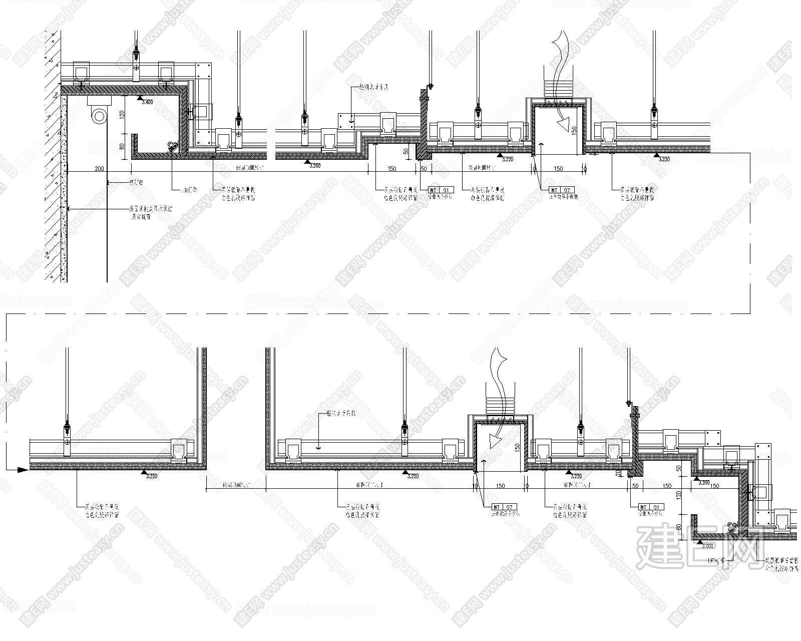 墙体详细节点图施工图下载_施工图墙体详细节点图下载_[ID:105924006]_施工图墙体详细节点图免费下载_建E室内设计网