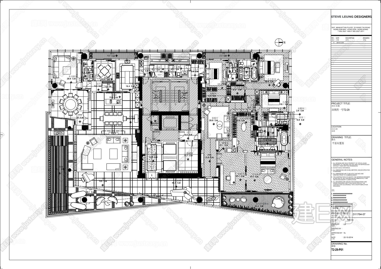 深圳湾一号施工图下载_施工图深圳湾一号下载_[ID:107693368]_施工图深圳湾一号免费下载_建E室内设计网