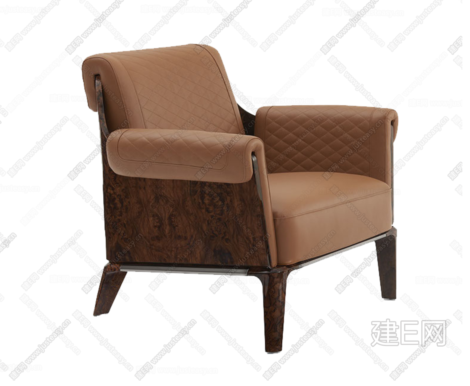 Bentley Home宾利轻奢单人沙发-软装图片_建E室内设计网!