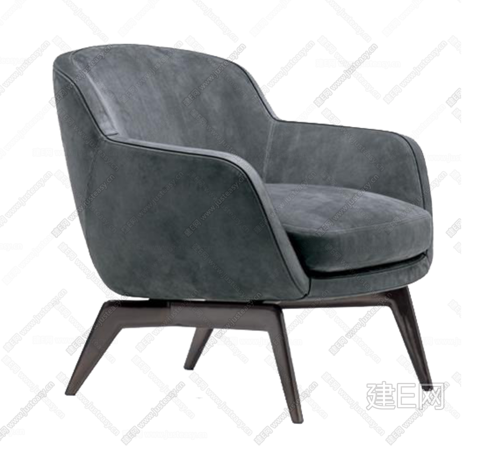 Minotti 米洛提 单人沙发-软装图片_建E室内设计网!