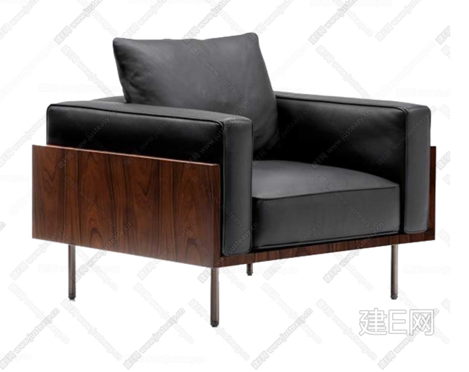 Minotti 米洛提 单人沙发-软装图片_建E室内设计网!