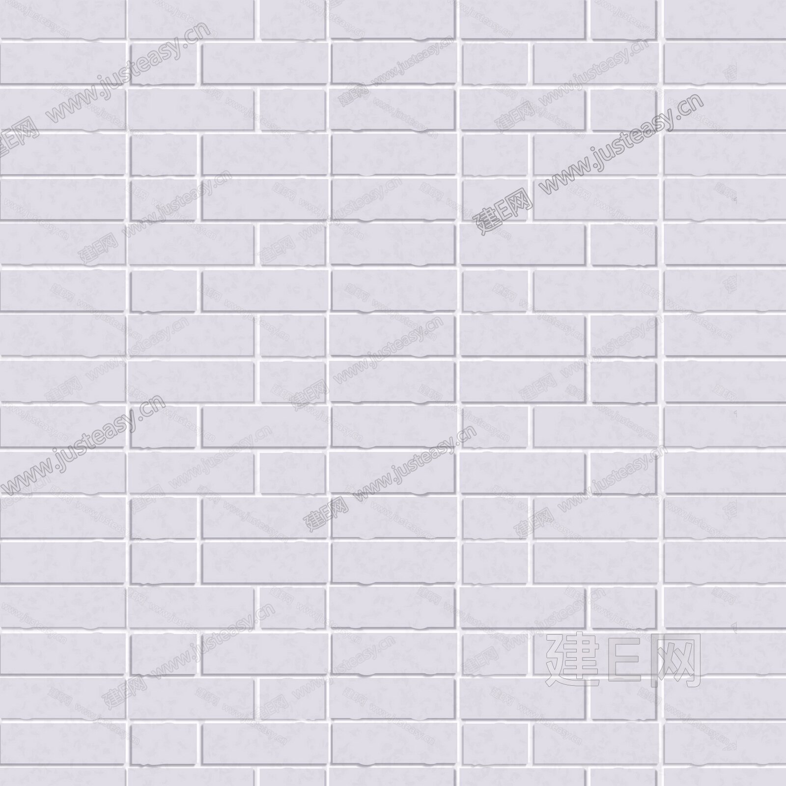 白色的砖墙3d贴图下载[ID:108282128]_建E室内设计网