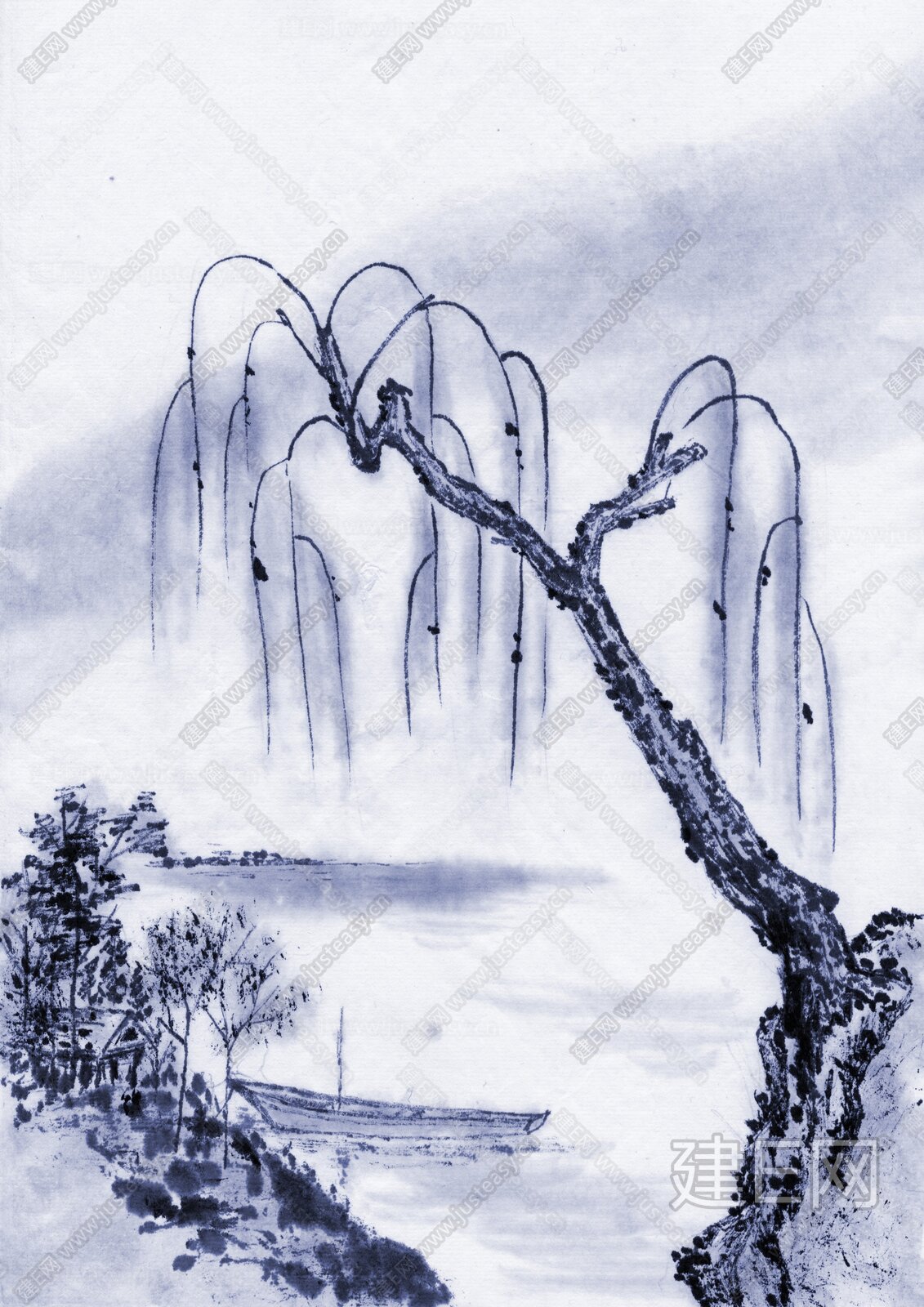 中国风水墨文化字画设计图__绘画书法_文化艺术_设计图库_昵图网nipic.com