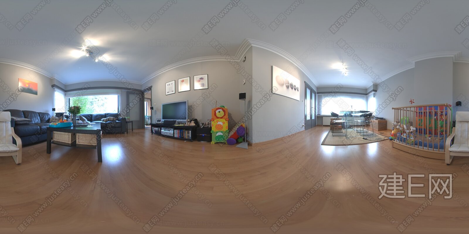 室内客厅HDR全景贴图3d贴图下载[ID:110379887]_建E室内设计网