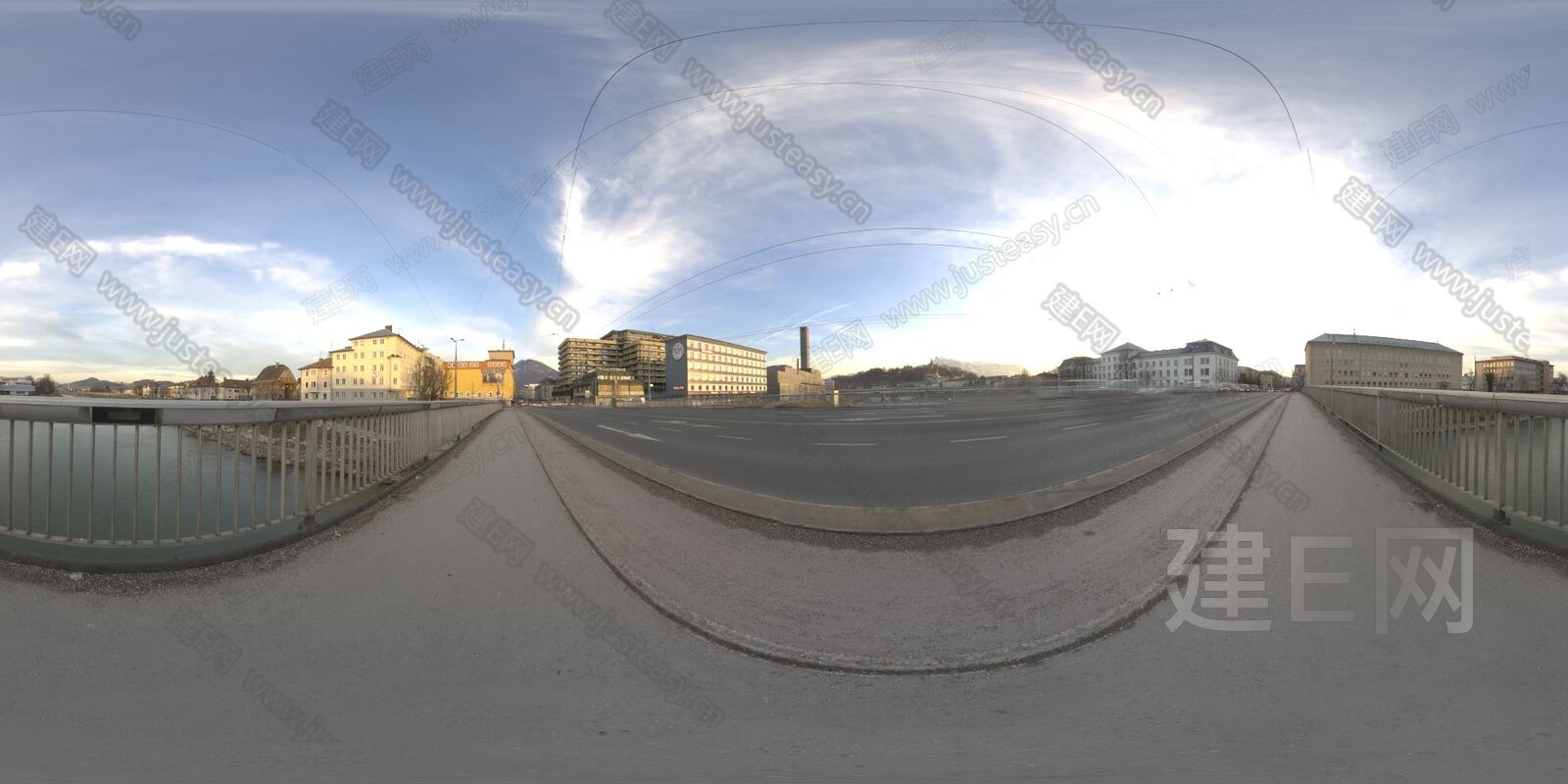 天空室外街道HDR全景贴图3d贴图下载[ID:105398959]_建E室内设计网
