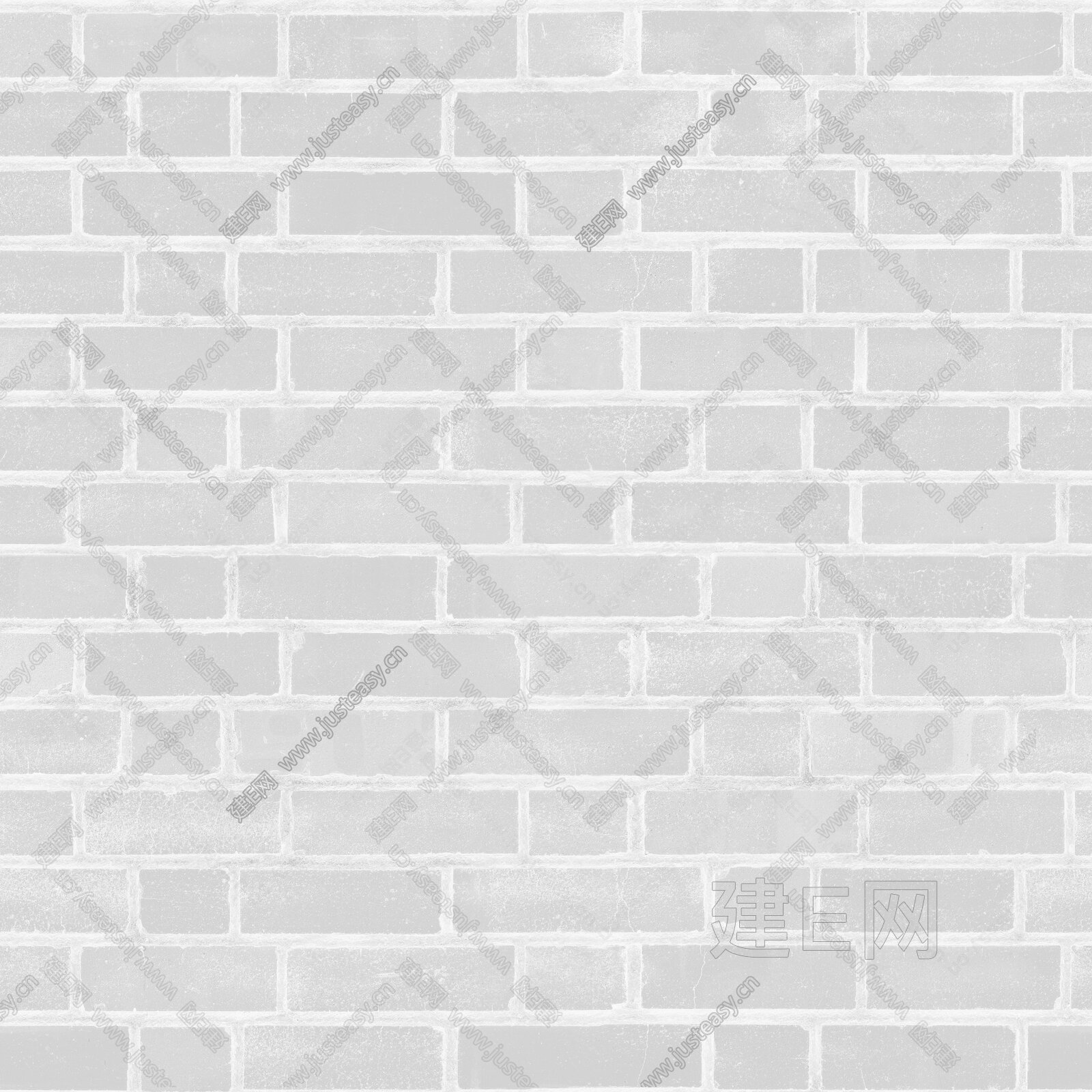 白色砖墙3d贴图下载[ID:117326065]_建E室内设计网