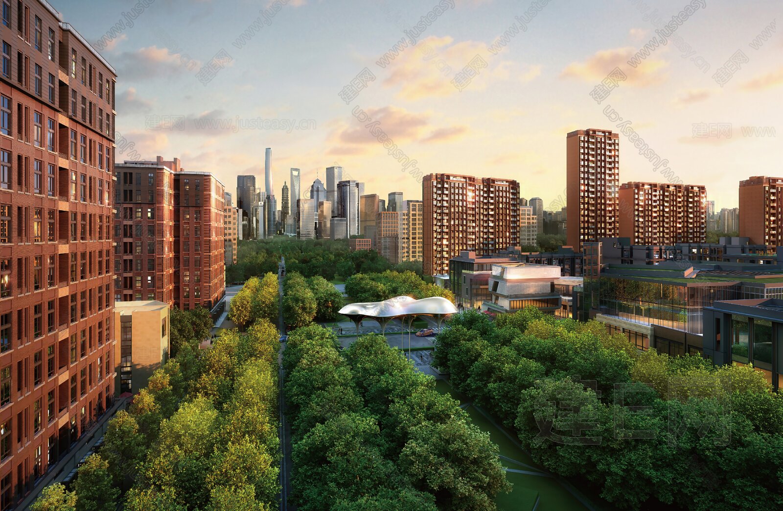 城市外景贴图3d贴图下载[ID:116475177]_建e贴图