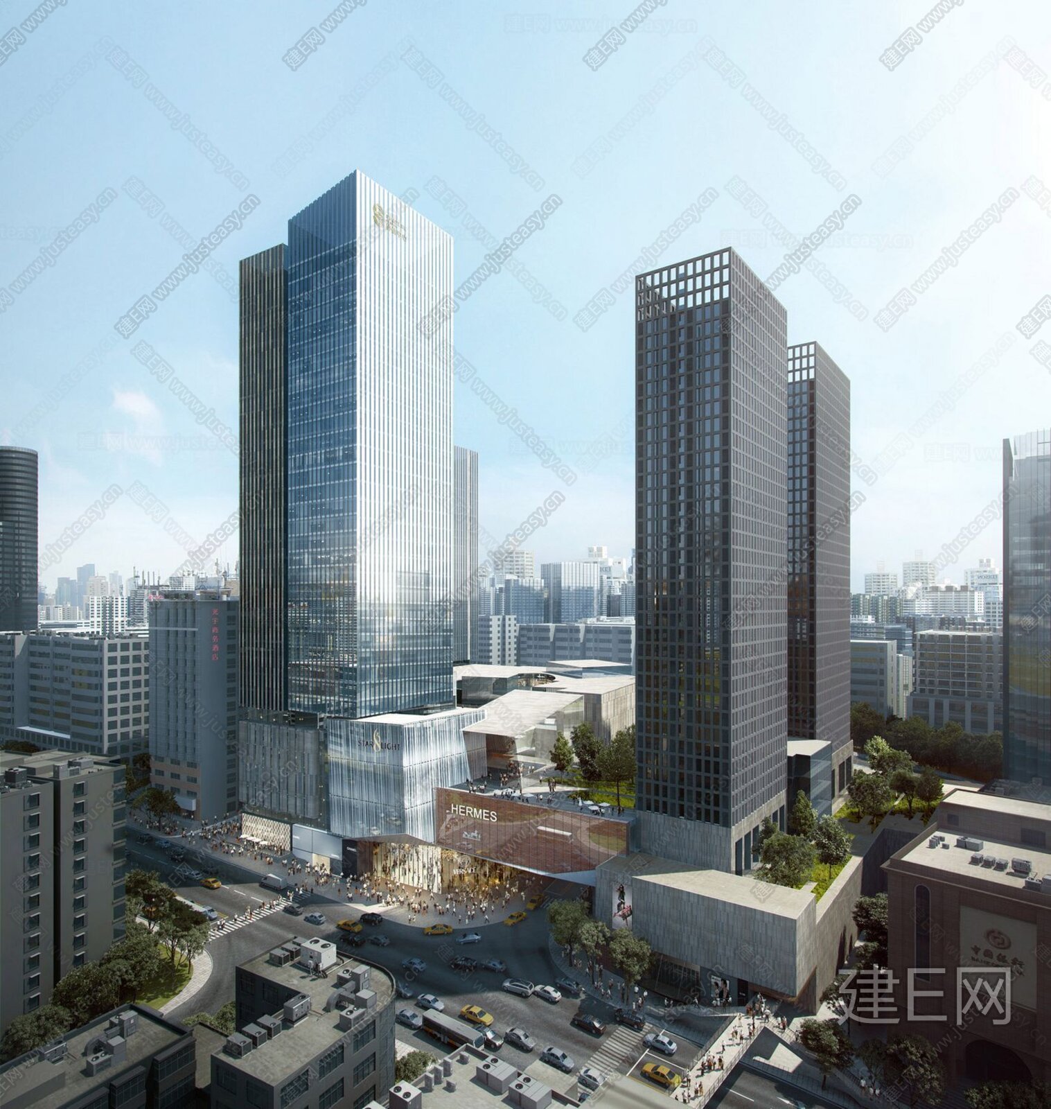 都市外景3d贴图下载[ID:109069542]_建e贴图
