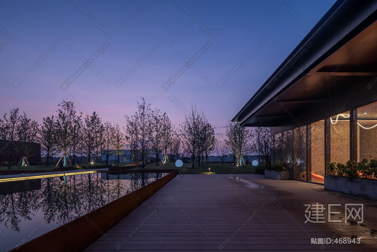 高清窗外景黄昏贴图3d贴图下载[ID:107103813]_建E室内设计网