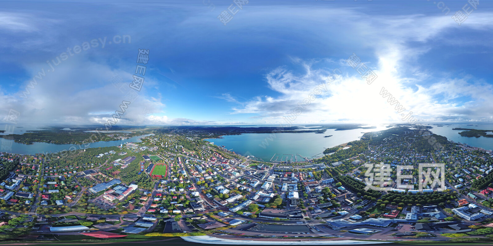 hdr湖岸别墅区全景3d贴图_hdr湖岸别墅区全景3d贴图下载_hdr湖岸别墅