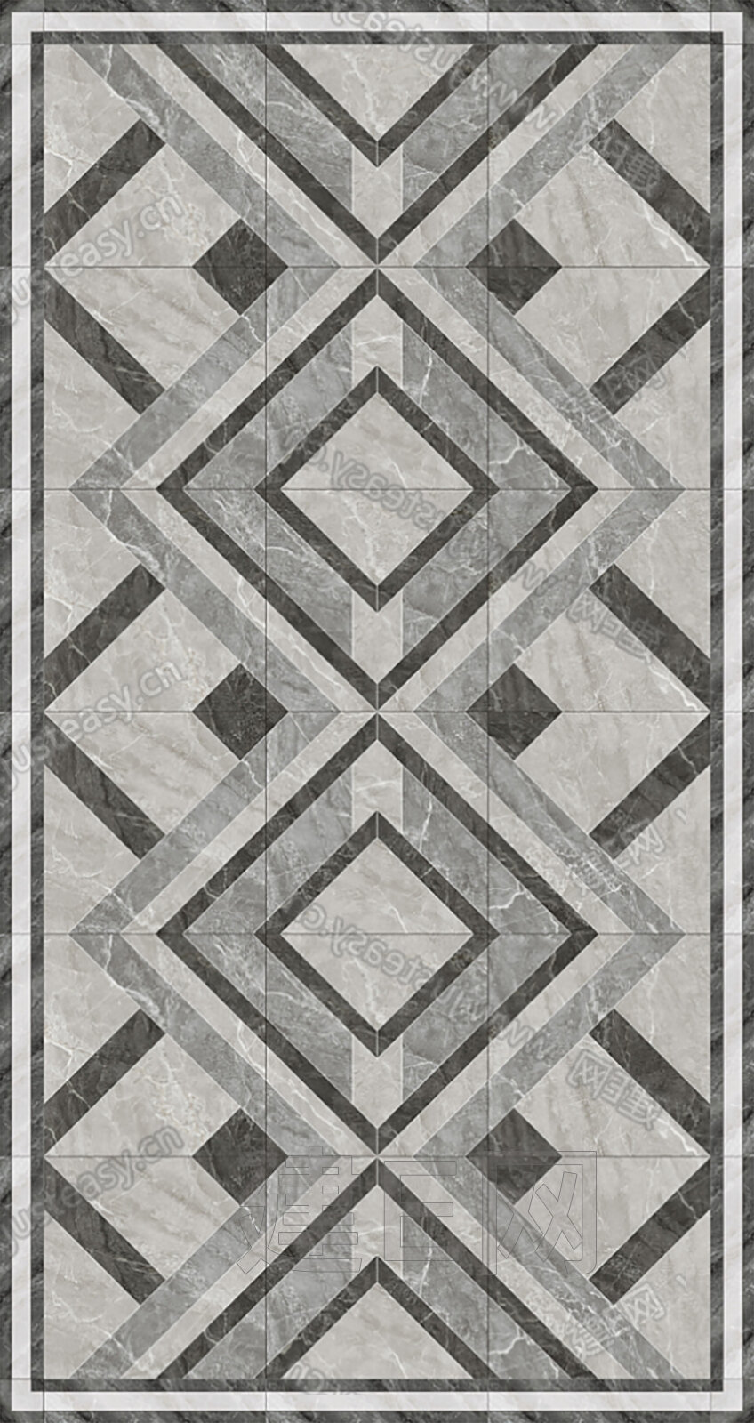 金意陶格瑞尔黑色大理石拼花3d贴图_金意陶格瑞尔黑色大理石拼花3d