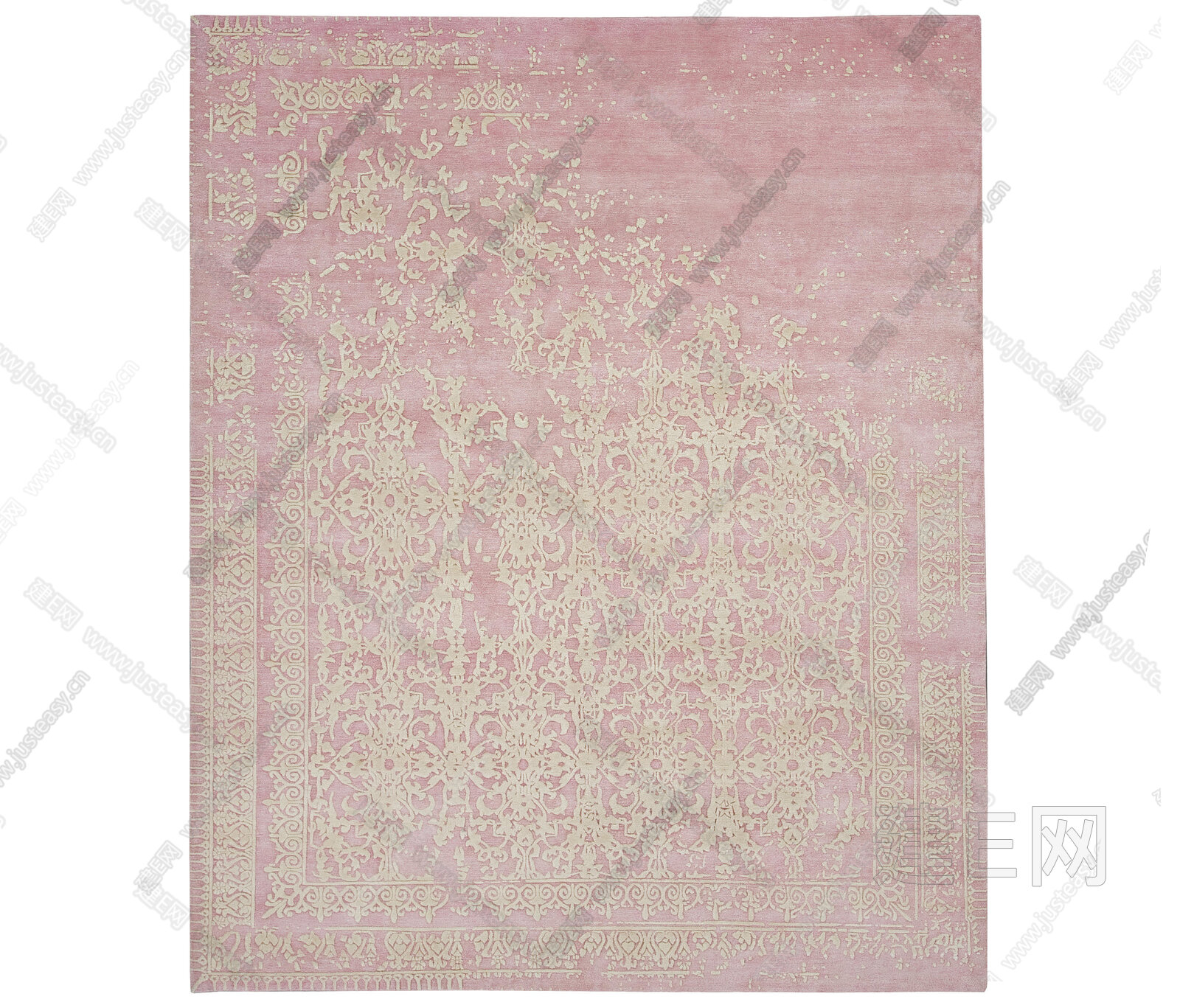 粉色丝绒地毯3d贴图下载[ID:105206019]_建E室内设计网