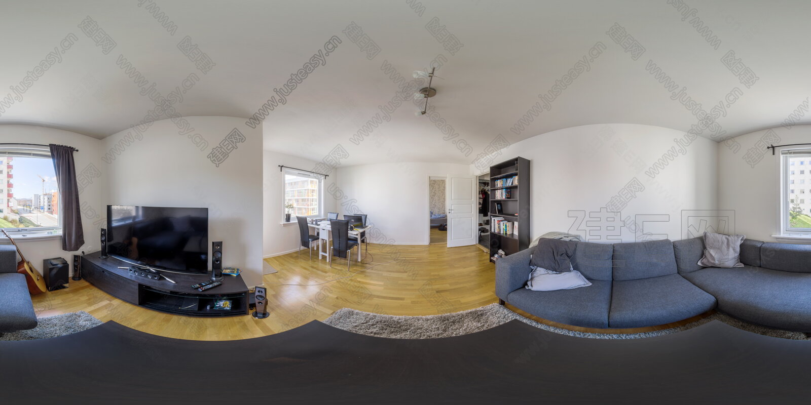 北欧住宅室内HDR贴图3d贴图下载[ID:103238231]_建E室内设计网