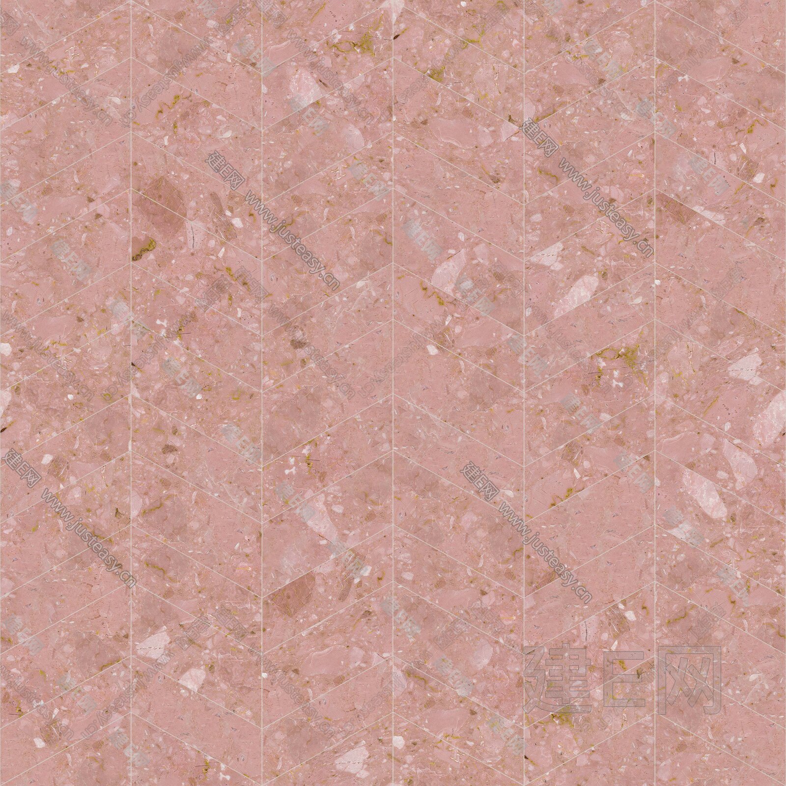 粉色方格石纹瓷砖马赛克3d贴图下载[ID:104485669]_建E室内设计网