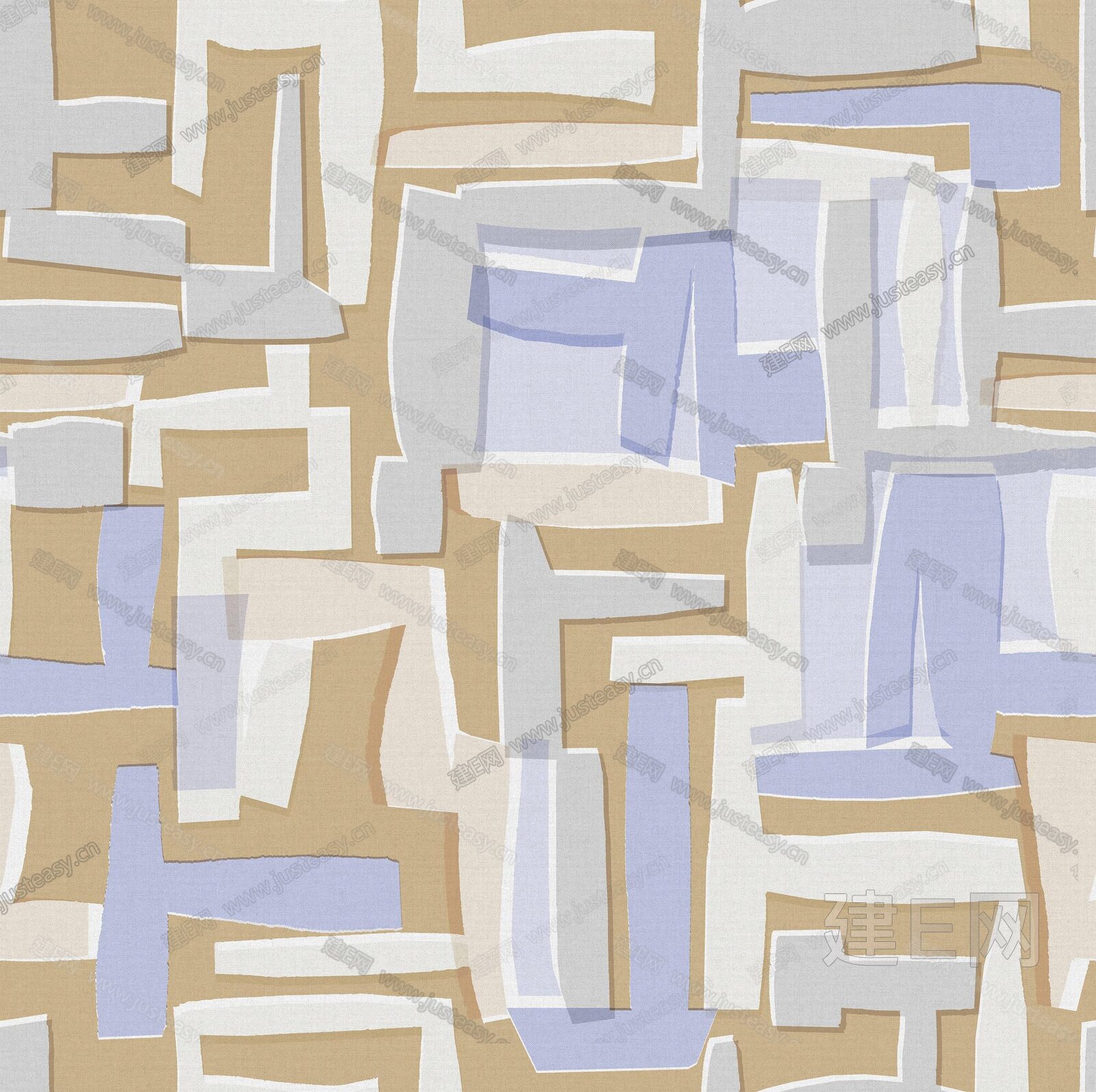 【贴图】墙酷现代简约几何抽象创意背景墙定制壁纸壁画-材质贴图下载