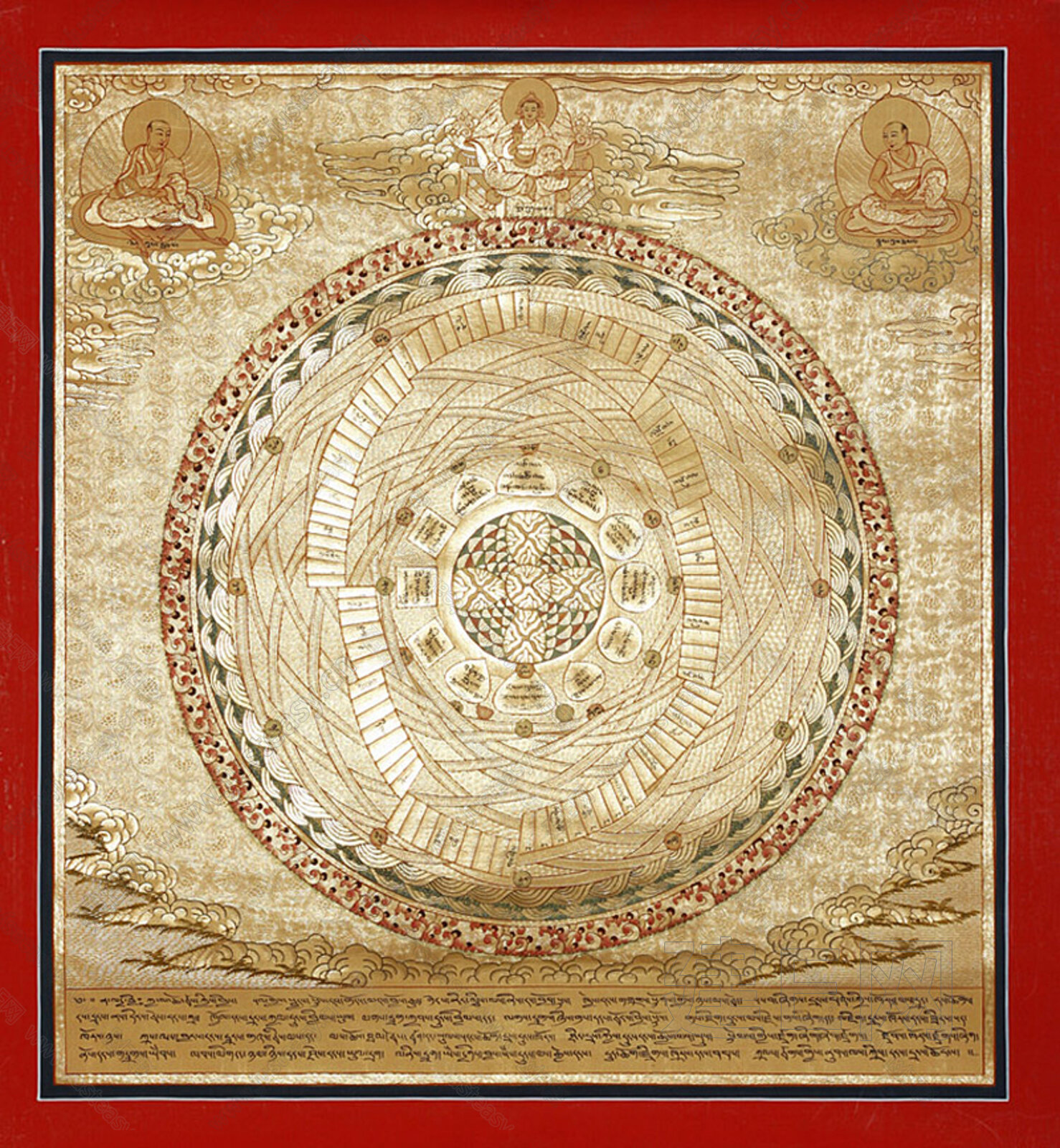 藏式唐卡元素装饰画贴图3d贴图下载[ID:114117336]_建E室内设计网
