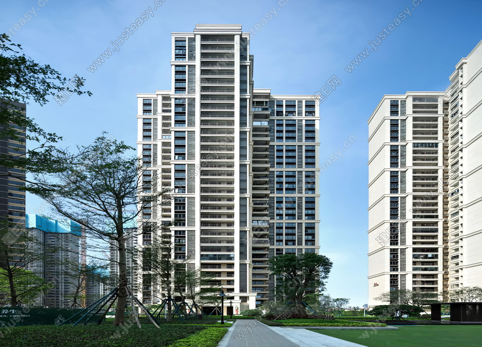 小区外景3d贴图下载[ID:114051669]_建e贴图