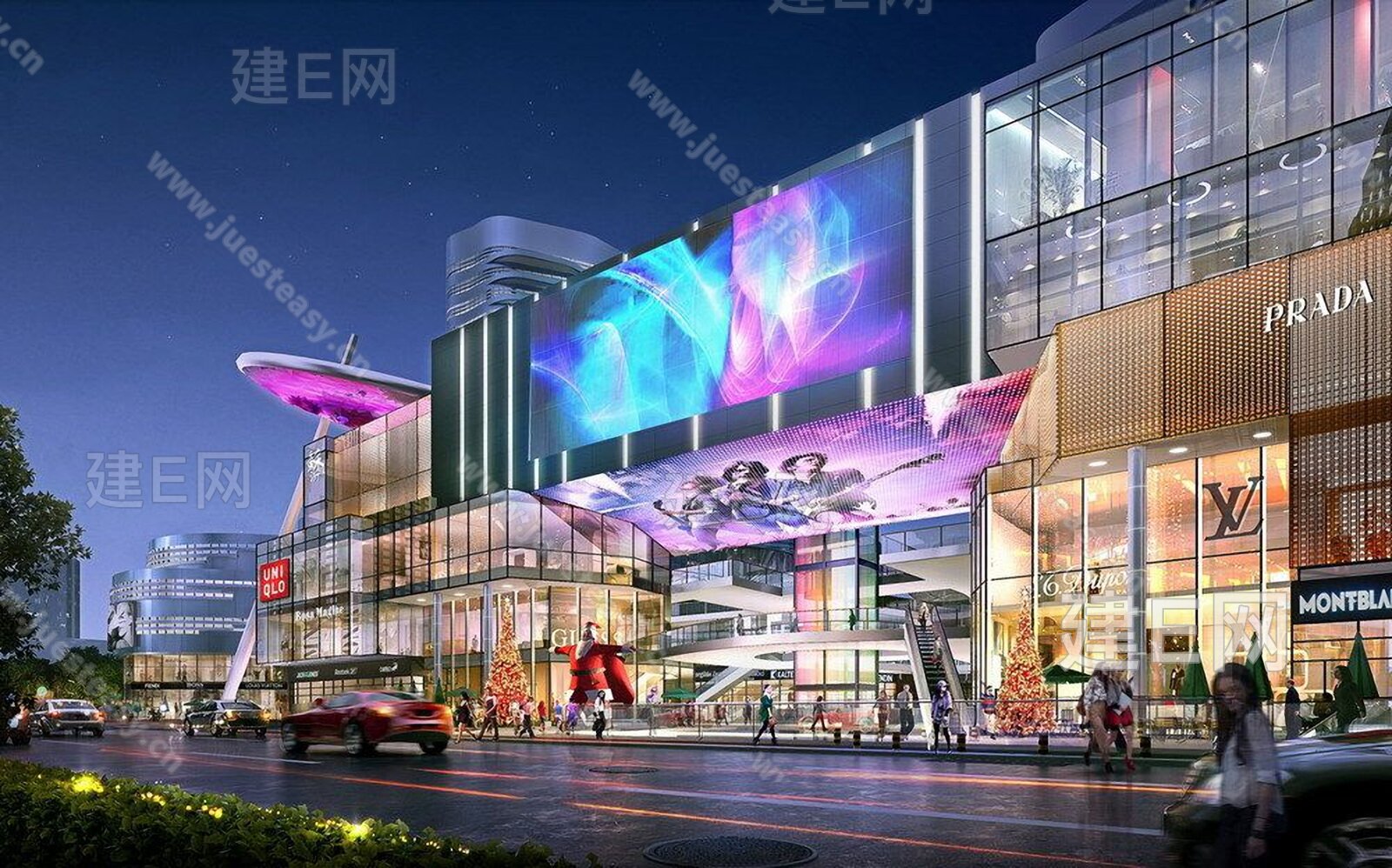 商城广场建筑外景风景贴图_贴图下载_贴图免费下载_建e室内设计网